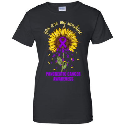 You Are My Sunshine Pancreatic Cancer Awareness-T-Shirt & Hoodie-Women's T-Shirt-Black