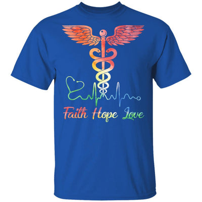 Faith Hope Love Nurse Medical Assistant Quarantine-T-Shirt & Tank Top-Classic T-Shirt-Royal