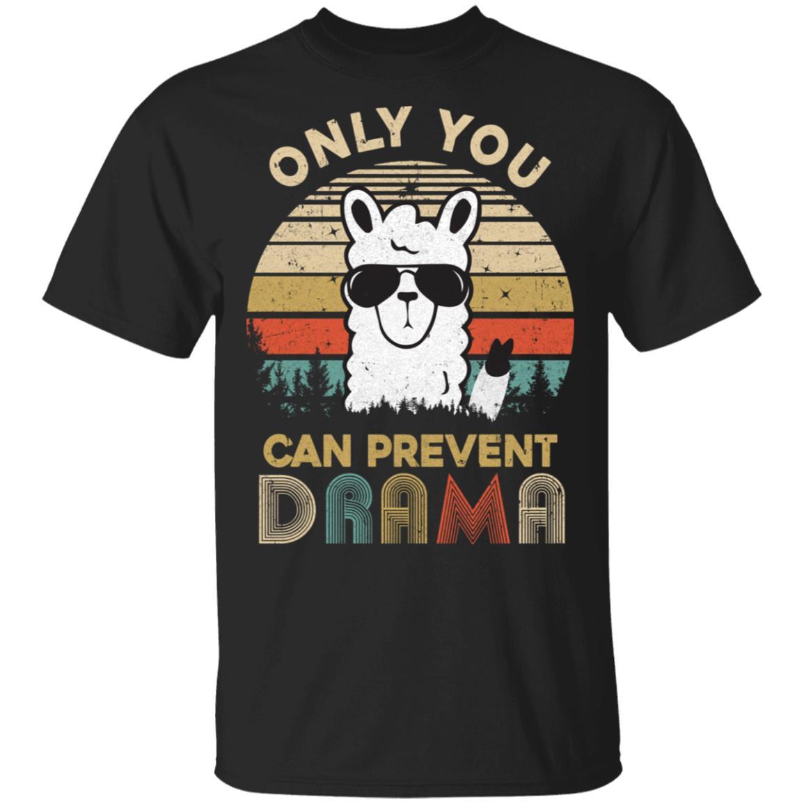 Only You Can Prevent Drama Llama Camping Vintage Funny Gift
