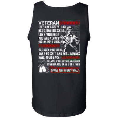 Veteran They May Lack Patience-T-Shirt & Hoodie-Unisex Tank-Black