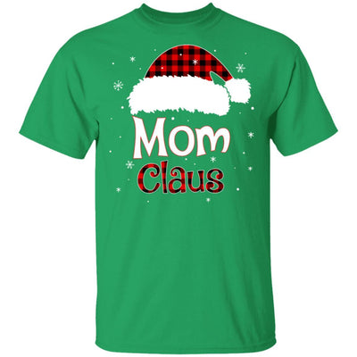 Santa Mom Claus Red Plaid Family Pajamas Christmas Gift-T-Shirt & Sweatshirt-Classic T-Shirt-Irish Green