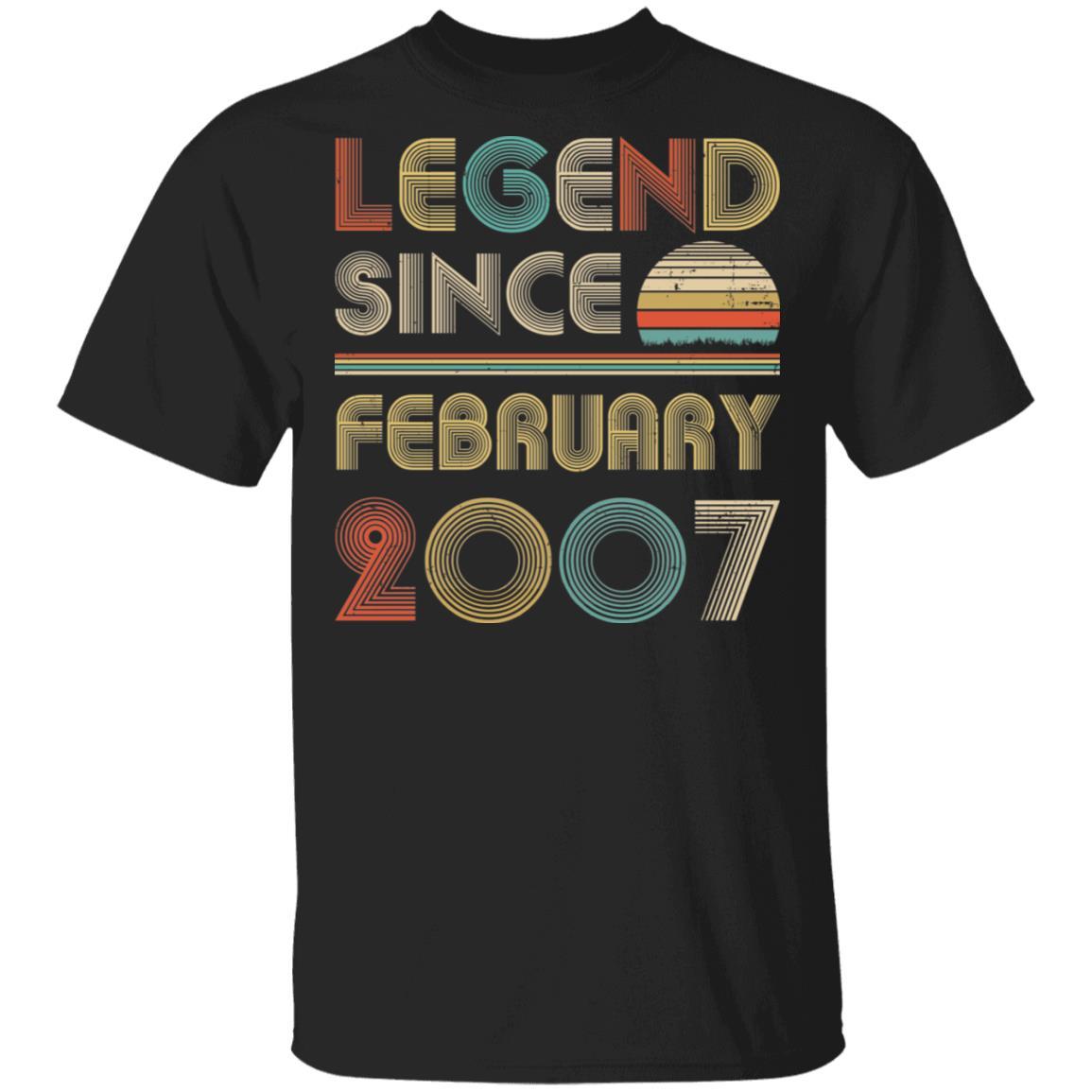 Legend Since February 2007 Vintage 15th Birthday Gifts