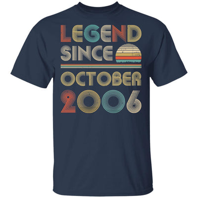 Legend Since October 2006 Vintage 15th Birthday Gifts-T-Shirt & Hoodie-Classic T-Shirt-Navy