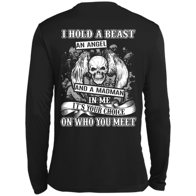 I Hold A Beast An Angel And A Madman In Me-T-Shirt & Hoodie-Long Sleeve T-Shirt-Black