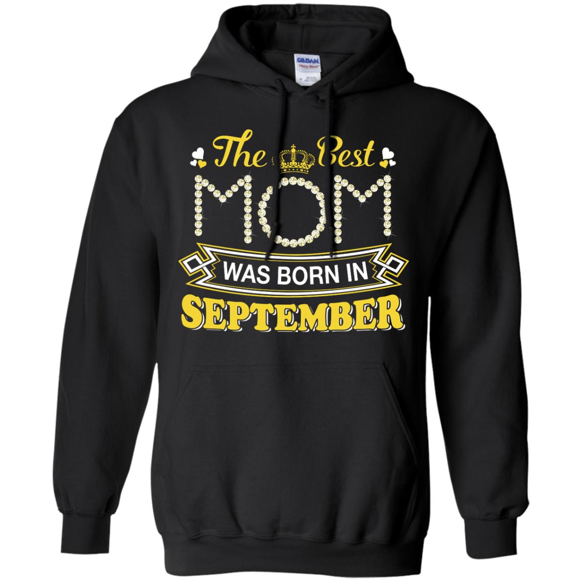 The Best Mom Was Born In September-T-Shirt & Hoodie-Pullover Hoodie-Black