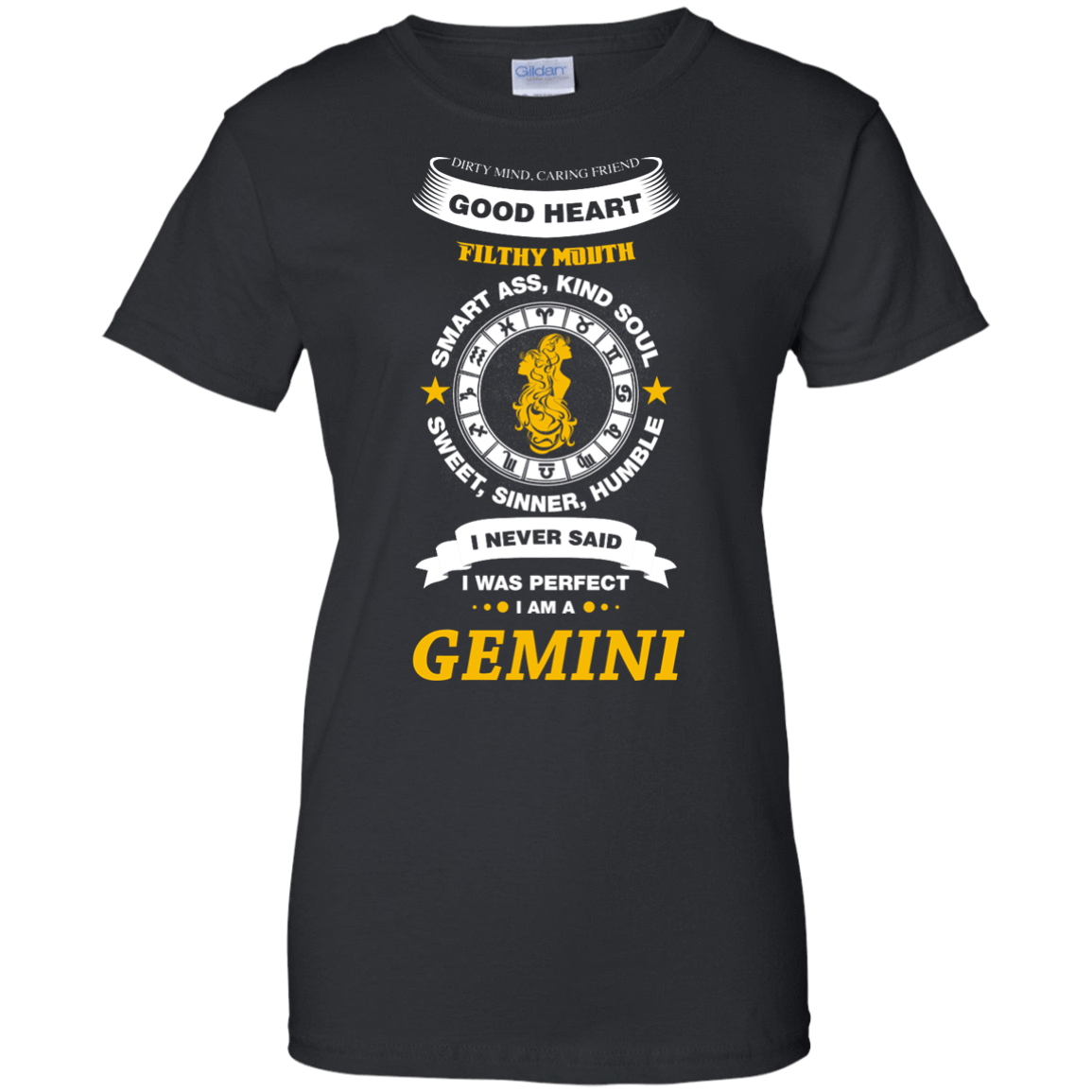 I Never Said I Was Perfect I Am A GEMINI-T-Shirt & Hoodie-Women's T-Shirt-Black
