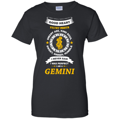 I Never Said I Was Perfect I Am A GEMINI-T-Shirt & Hoodie-Women's T-Shirt-Black