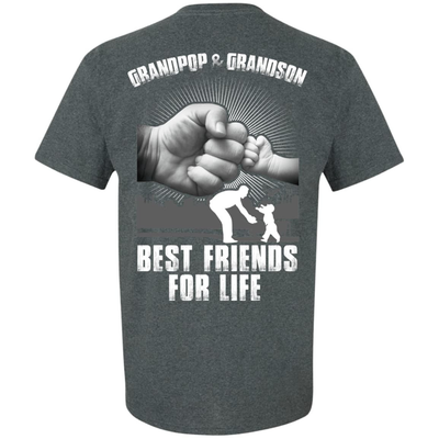 Grandpop And Grandson Best Friends For Life-T-Shirt & Hoodie-Classic T-Shirt-Dark Heather