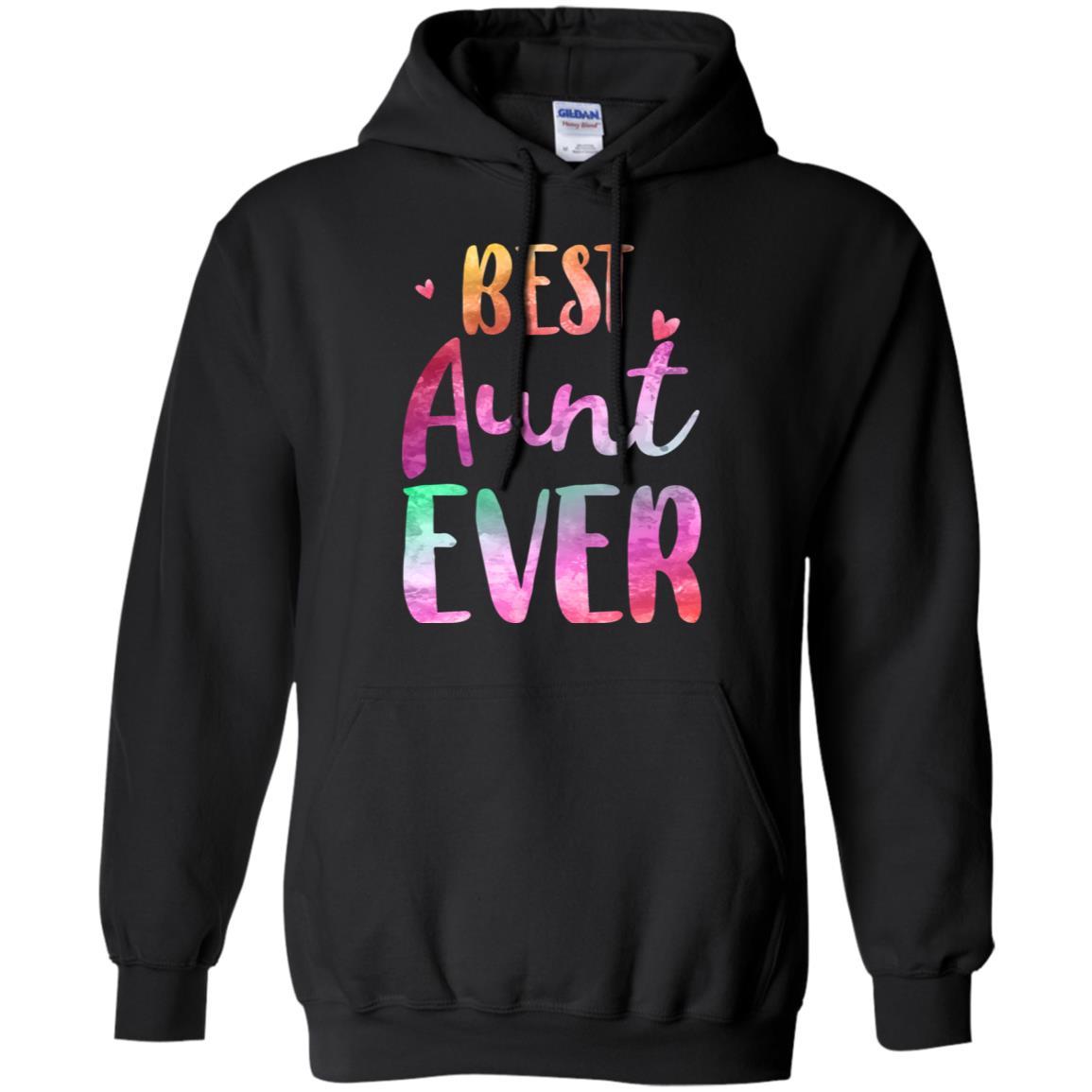Best Aunt Ever Cute Funny Mothers Day Gift-T-Shirt & Tank Top-Pullover Hoodie-Black