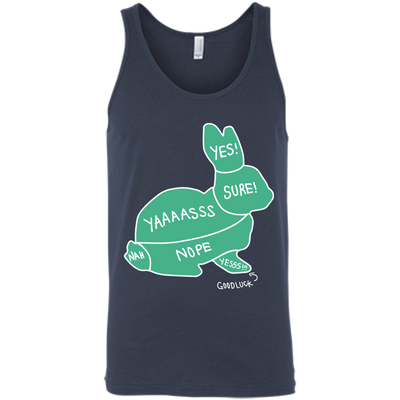 Proper way to pet a Rabbit lover-T-Shirt & Hoodie-Unisex Tank-Navy
