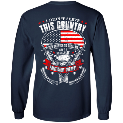 I Didn't Serve This Country-T-Shirt & Hoodie-Long Sleeve T-Shirt-Navy