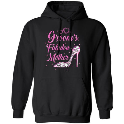Groom's Fabulous Mother Happy Wedding Marry Vintage-T-Shirt & Tank Top-Pullover Hoodie-Black