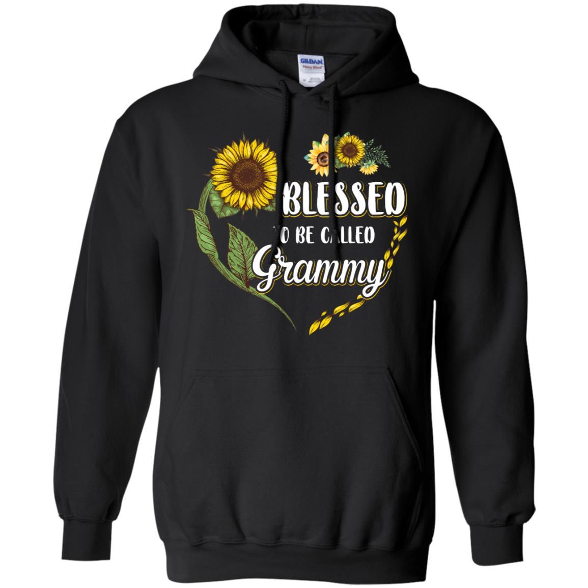 Blessed To Be Called Grammy Sunflower Mothers Day Gift-T-Shirt & Tank Top-Pullover Hoodie-Black