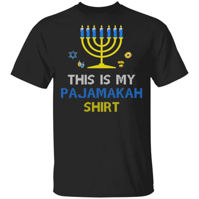 Funny Hanukkah Pajama Gift This Is My Pajamakah-T-Shirt & Sweatshirt-Classic T-Shirt-Black