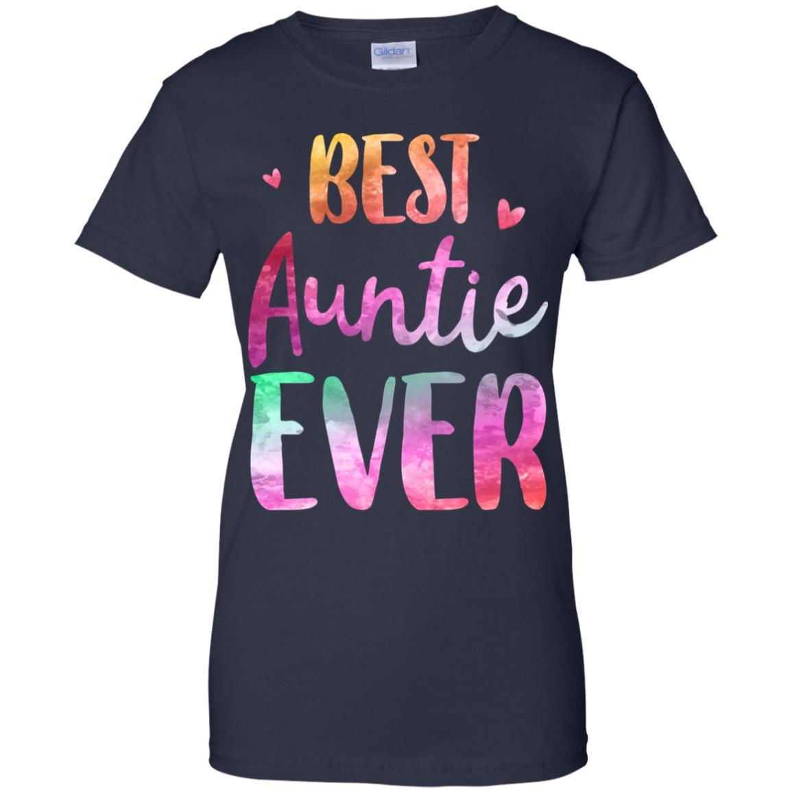 Best Auntie Ever Cute Funny Mothers Day Gift-T-Shirt & Tank Top-Women's T-Shirt-Navy