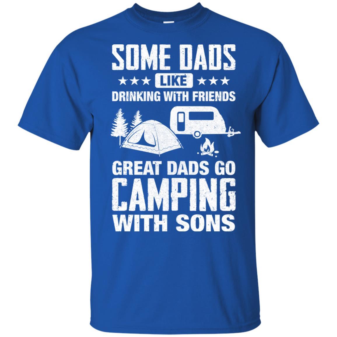 Great Dad Go Camping With Sons Father Day Gift-T-Shirt & Hoodie-Classic T-Shirt-Royal