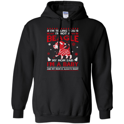 I'm Telling You I'm Not A Beagle-T-Shirt & Hoodie-Pullover Hoodie-Black