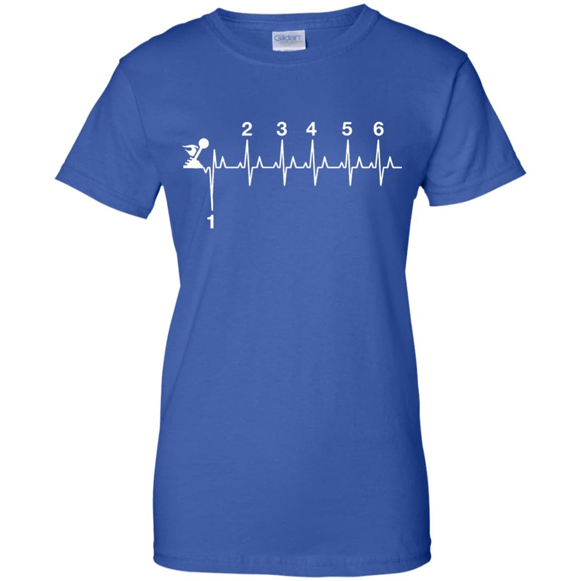 Heartbeat Gear Shifting-T-Shirt & Hoodie-Women's T-Shirt-Royal