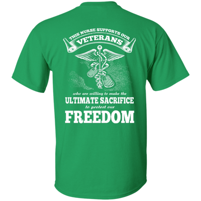 THIS NURSE SUPPORTS OUR VETERANS-T-Shirt & Hoodie-Classic T-Shirt-Irish Green
