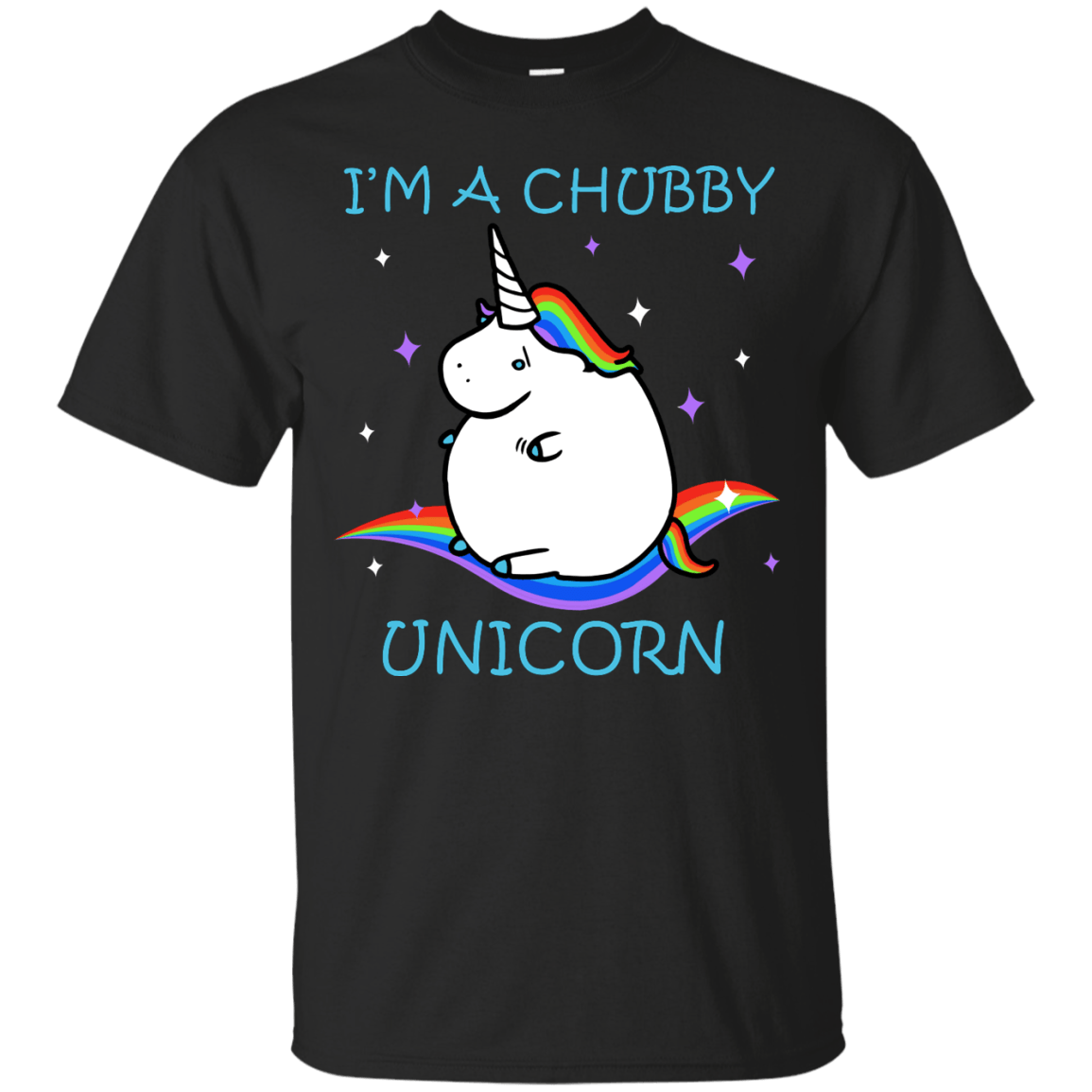 I'm A Chubby Unicorn-T-Shirt & Hoodie-Classic T-Shirt-Black
