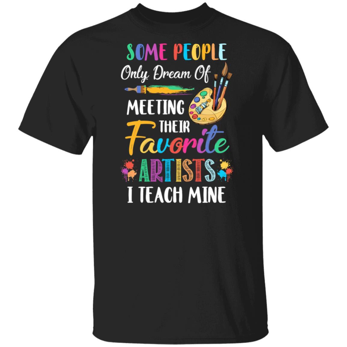 I Teach Mine Art Teacher Funny Artists Gift-T-Shirt & Hoodie-Classic T-Shirt-Black