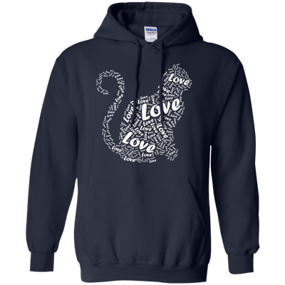 I Love Cats-T-Shirt & Hoodie-Pullover Hoodie-Navy