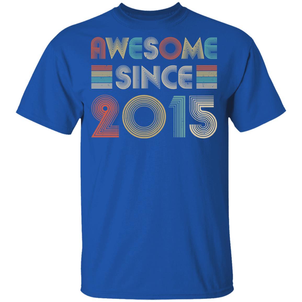Awesome Since 2015 6th Birthday Gifts Youth-Youth Shirt-Youth T-Shirt-Royal