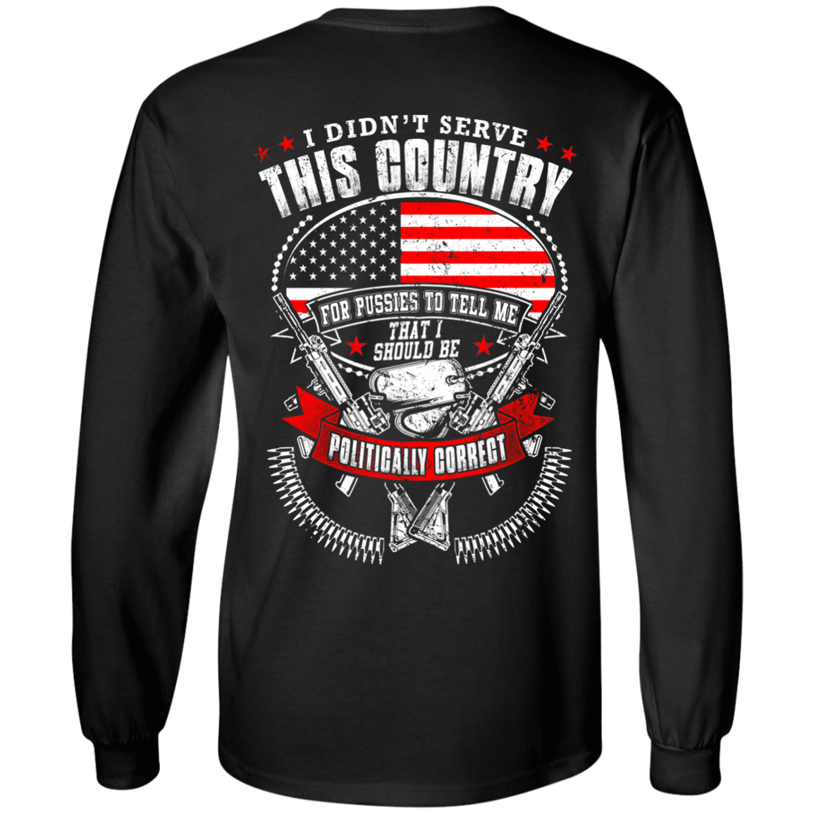 I Didn't Serve This Country-T-Shirt & Hoodie-Long Sleeve T-Shirt-Black
