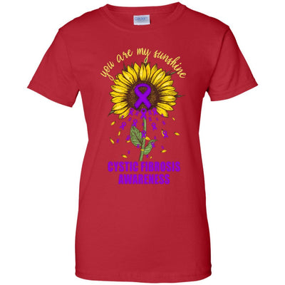 You Are My Sunshine Cystic Fibrosis Awareness-T-Shirt & Hoodie-Women's T-Shirt-Red