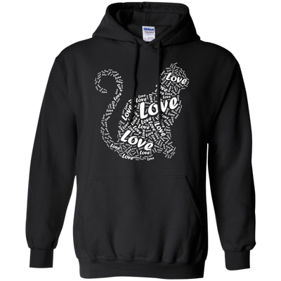 I Love Cats-T-Shirt & Hoodie-Pullover Hoodie-Black