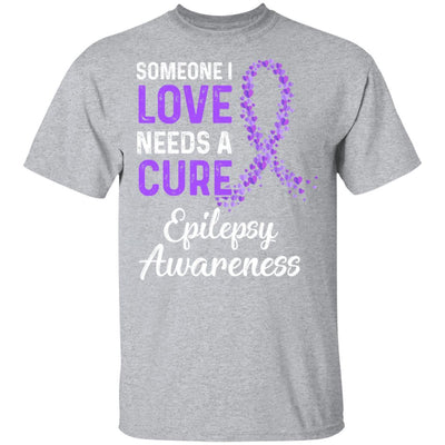 Someone I Love Needs Cure Epilepsy Awareness Warrior-T-Shirt & Hoodie-Classic T-Shirt-Sport Grey