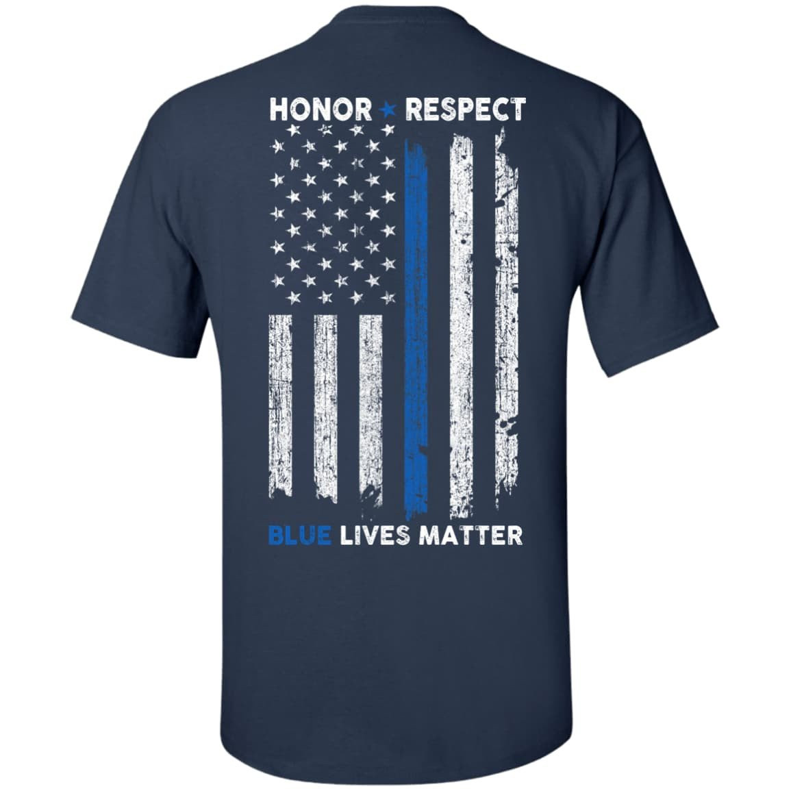 Honor and Respect Police Week-T-Shirt & Hoodie-Classic T-Shirt-Navy