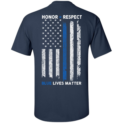 Honor and Respect Police Week-T-Shirt & Hoodie-Classic T-Shirt-Navy
