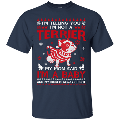 I'm Telling You I'm Not A Terrier-T-Shirt & Hoodie-Classic T-Shirt-Navy