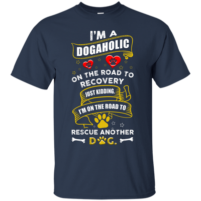 I'm A Dogaholic-T-Shirt & Hoodie-Classic T-Shirt-Navy