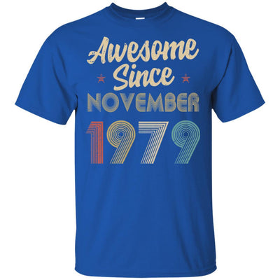 Awesome Since November 1979 Vintage 42th Birthday Gifts-T-Shirt & Hoodie-Classic T-Shirt-Royal