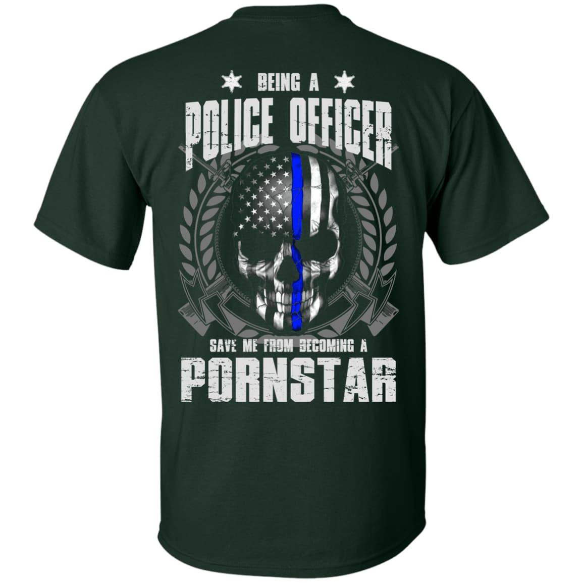 BEING A POLICE OFFICER-T-Shirt & Hoodie-Classic T-Shirt-Forest Green