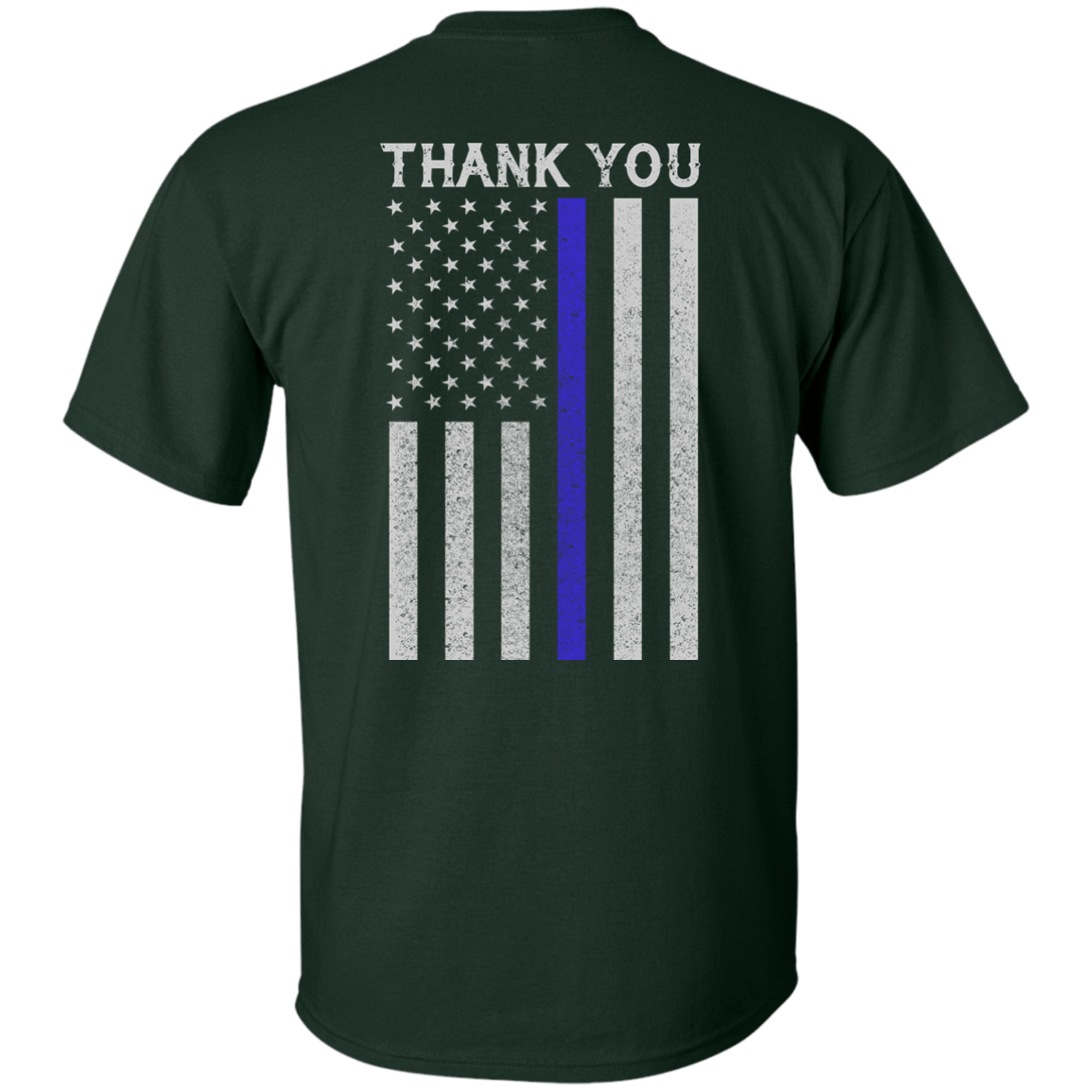 Police Thin Blue Line-T-Shirt & Hoodie-Classic T-Shirt-Forest Green