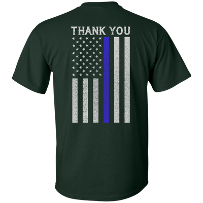 Police Thin Blue Line-T-Shirt & Hoodie-Classic T-Shirt-Forest Green