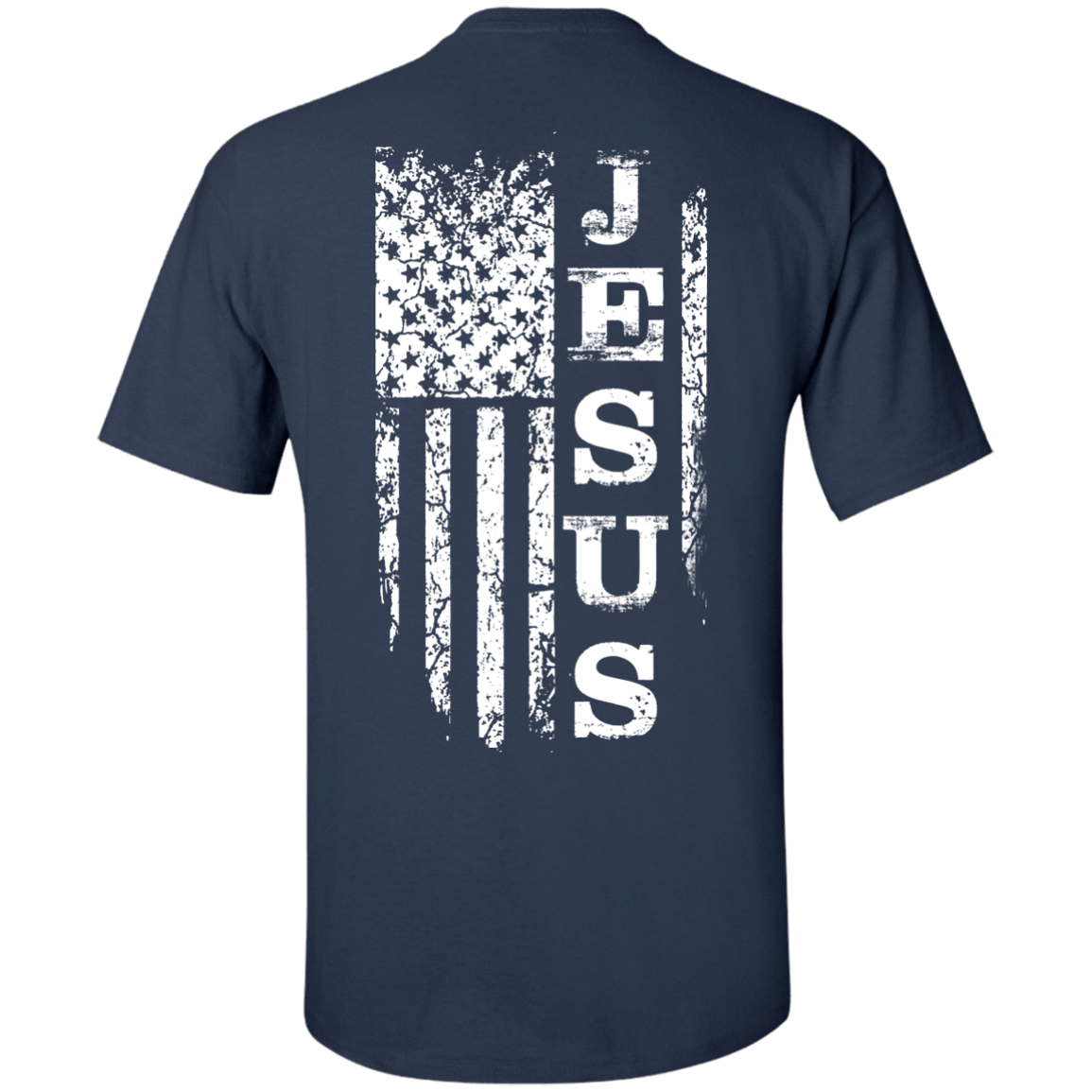 JESUS American Flag-T-Shirt & Hoodie-Classic T-Shirt-Navy