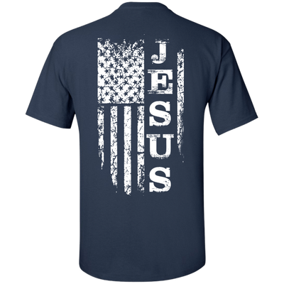 JESUS American Flag-T-Shirt & Hoodie-Classic T-Shirt-Navy