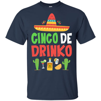 Cinco De Mayo Funny Mexican Cinco De Drinko-T-Shirt & Hoodie-Classic T-Shirt-Navy