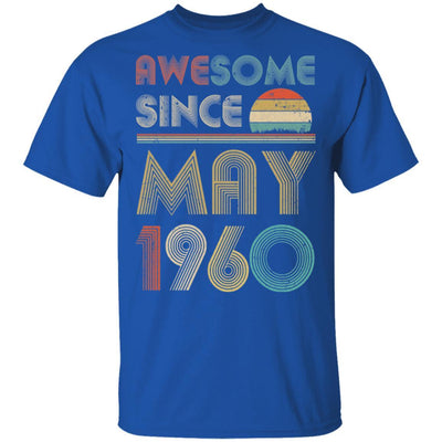 Awesome Since May 1960 Vintage 61th Birthday Gifts-T-Shirt & Hoodie-Classic T-Shirt-Royal