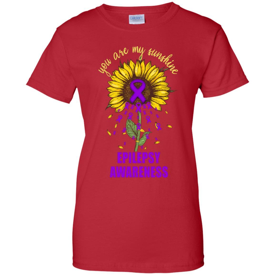 You Are My Sunshine Epilepsy Awareness-T-Shirt & Hoodie-Women's T-Shirt-Red