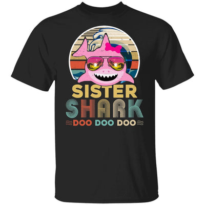 Retro Vintage Sister Shark Doo Doo Doo-T-Shirt & Hoodie-Classic T-Shirt-Black