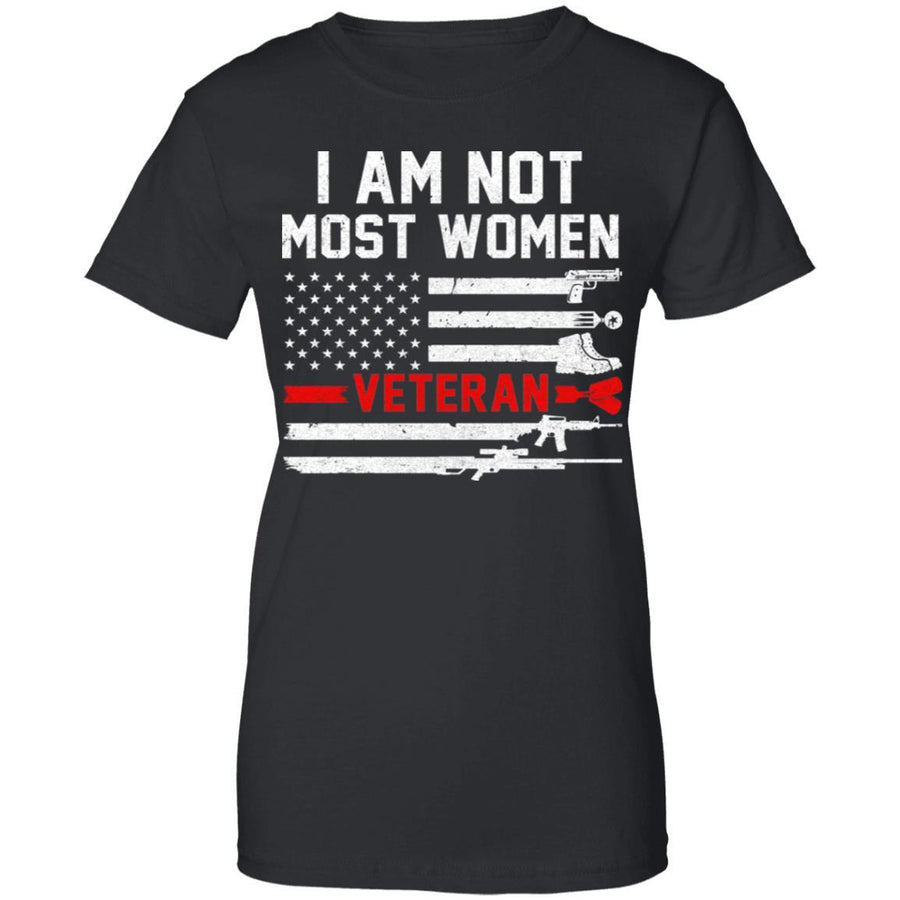 I Am Not Most Women Army Soldier Veteran-T-Shirt & Hoodie-Women's T-Shirt-Black