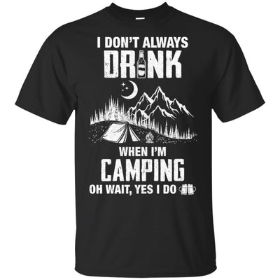 I Don't Always Drink Beer Funny Camping Gift-T-Shirt & Hoodie-Classic T-Shirt-Black