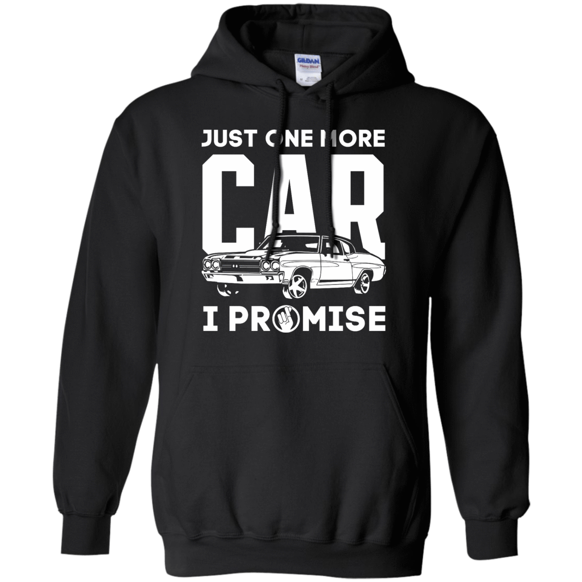 Just One More Car I Promise-T-Shirt & Hoodie-Pullover Hoodie-Black