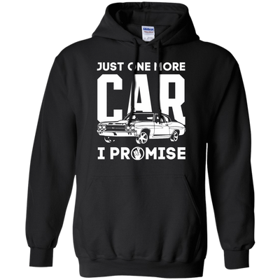 Just One More Car I Promise-T-Shirt & Hoodie-Pullover Hoodie-Black