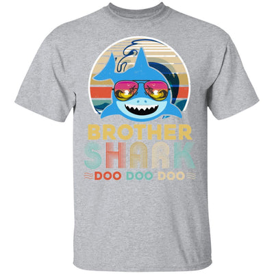 Retro Vintage Brother Shark Doo Doo Doo-T-Shirt & Hoodie-Classic T-Shirt-Sport Grey